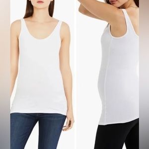 A PEA IN THE POD Ribbed Maternity Tank Top L